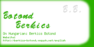 botond berkics business card